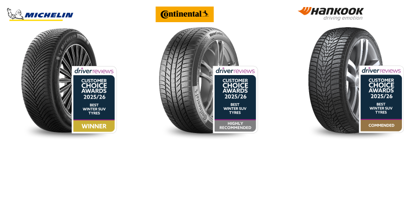 DriverReviews Winter Customer Choice Award Best Winter SUV Tyres
