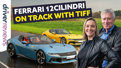 New Ferrari 12Cilindri Track Test: Spider vs Coupe with Tiff Needell