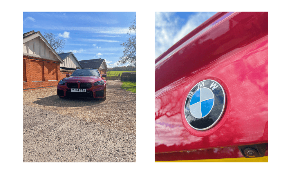 Pictures of the BMW M2 Coupé at a video shoot