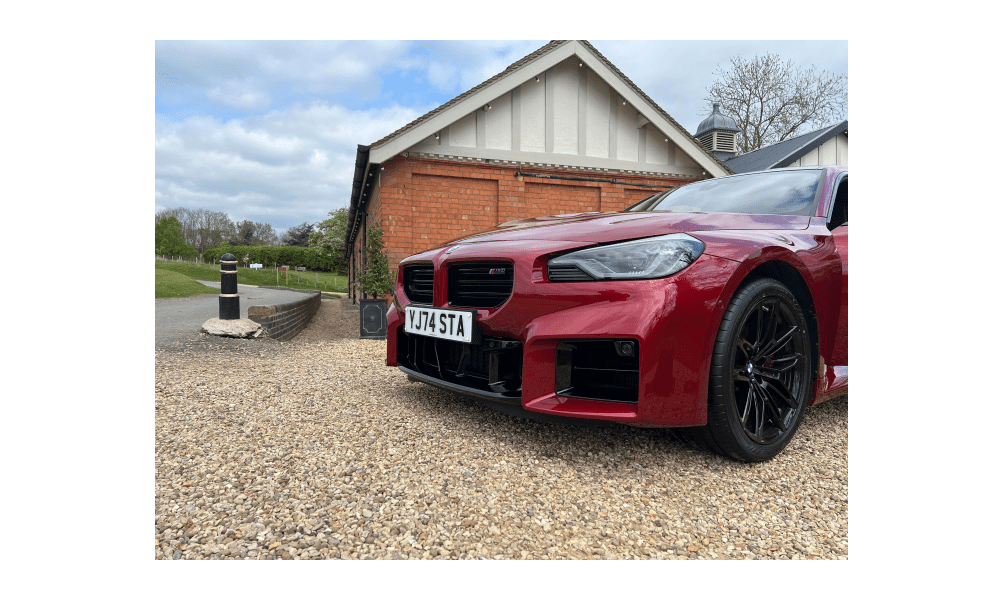 Front end of the BMW M2 Coupé at a video shoot