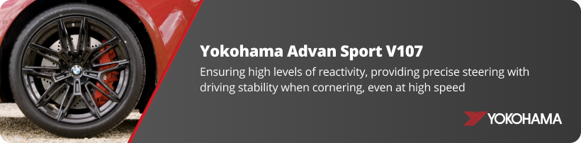 Yokohama Advan Sport V107 Tyre Talk Banner