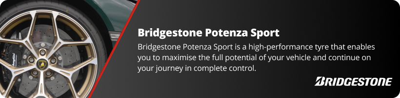 Bridgestone Potenza Sport Tyre Talk Banner