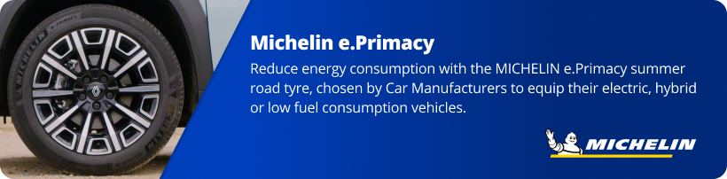 Michelin e.Primacy Tyre Talk Banner